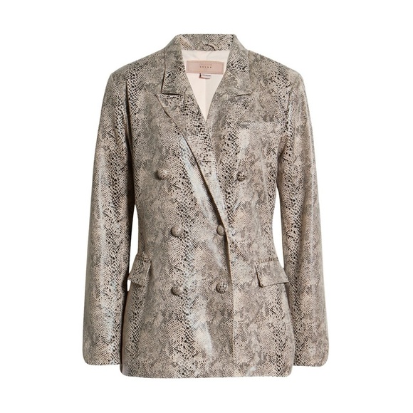 [Blank NYC] Snakeskin Animal Printed Blazer Jacket - Picture 3 of 6